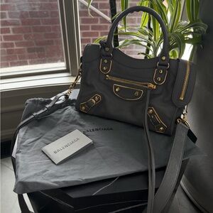 Balenciaga Metallic Nano City Bag